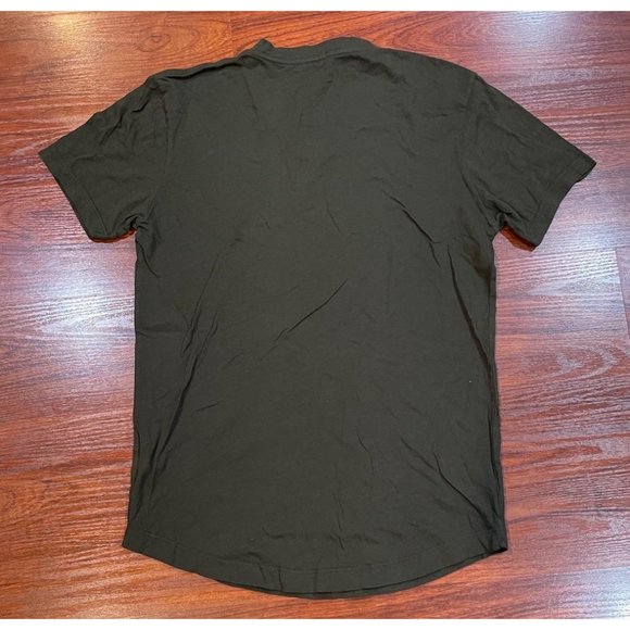 BUCK MASON GREEN V NECK TEE - Picture 2 of 3